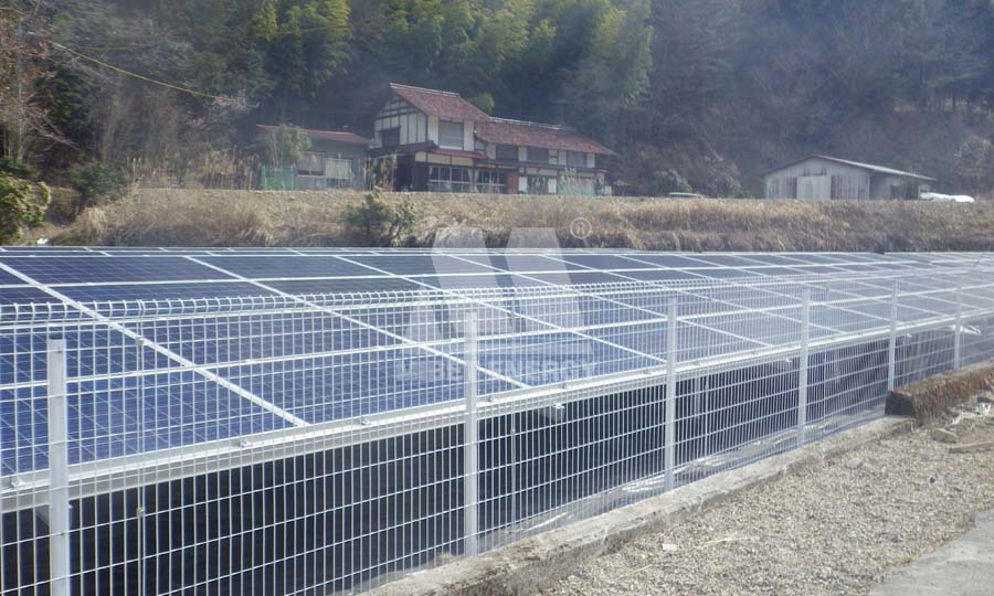 Solar Construction Fence for Solar Park in Japan