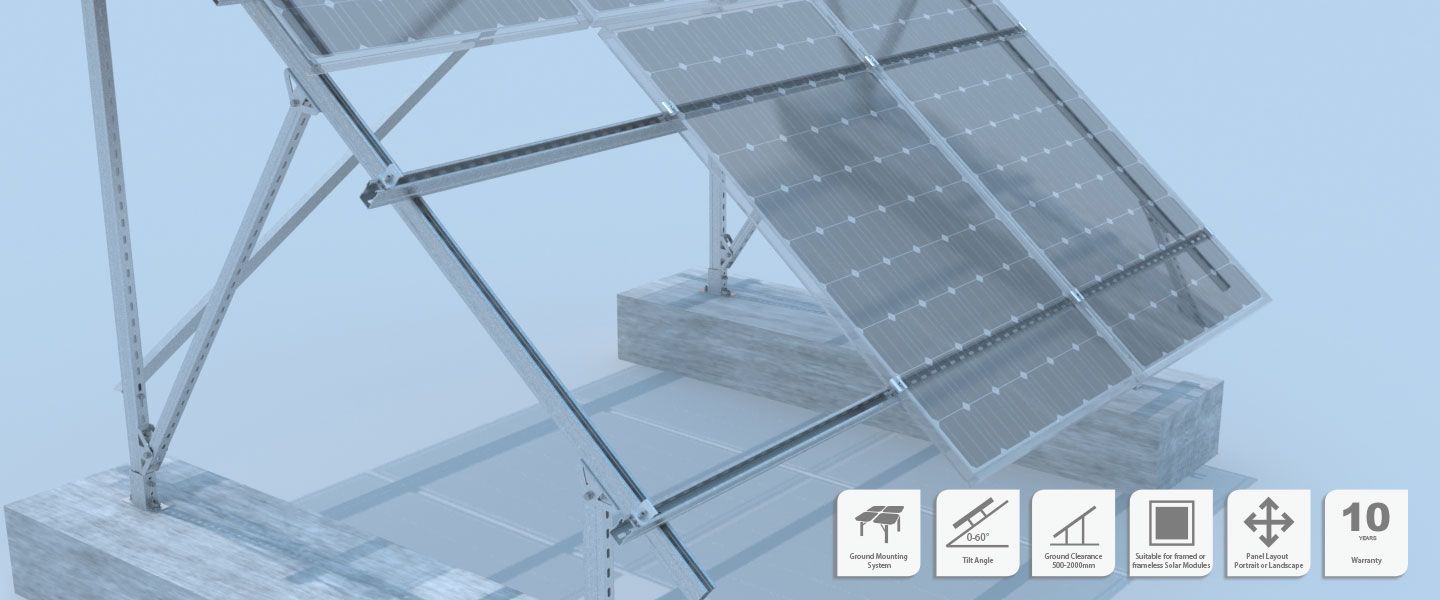 solar ground mount structures