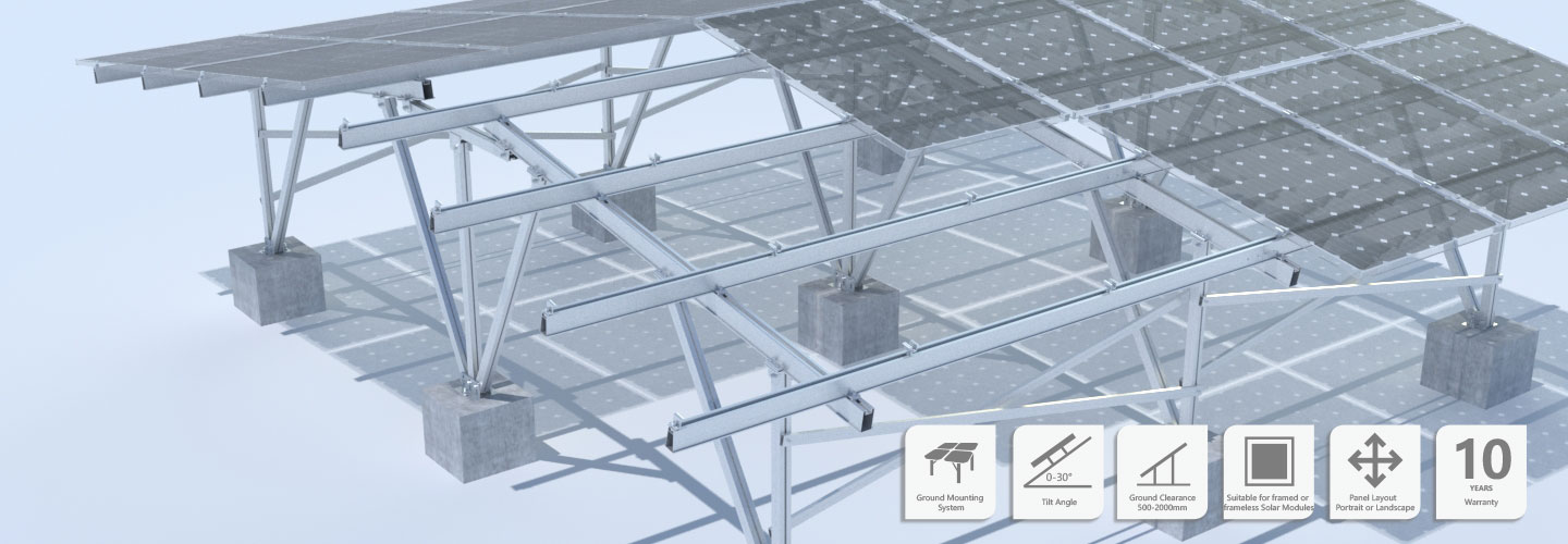 solar ground mounting structure