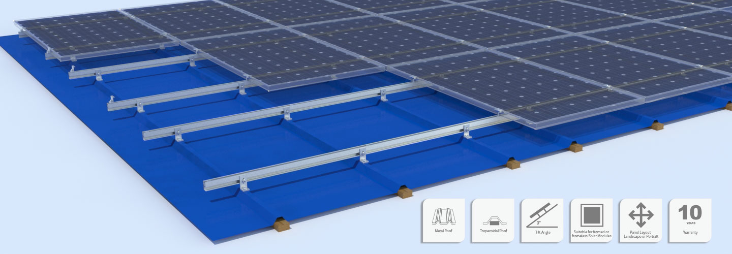 Aluminium Rails Solar Mounting Structure Kit