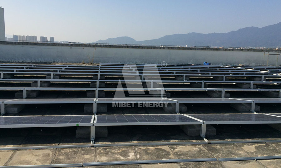 Flat Roof Ballasted Rooftop Solar Racking in China