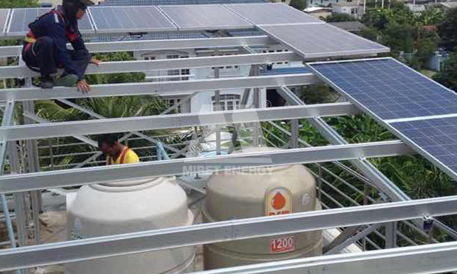 Solar Panel Roof Fixings in Thailand