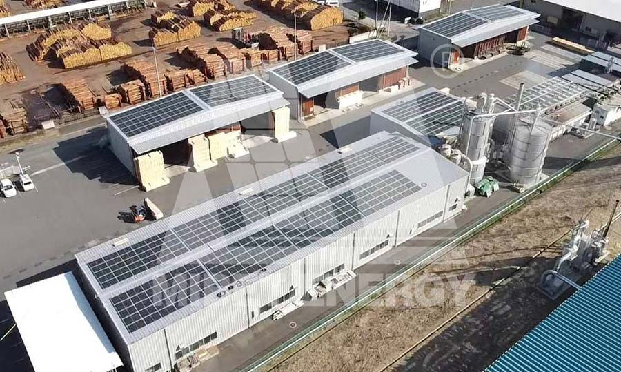 7.6MW Roof PV System Project in Japan