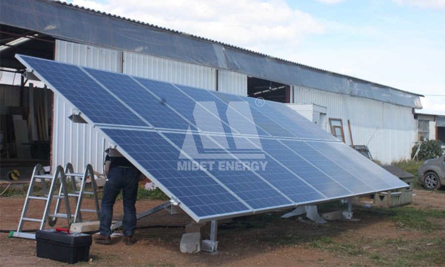 steel ground solar structure in Turkey