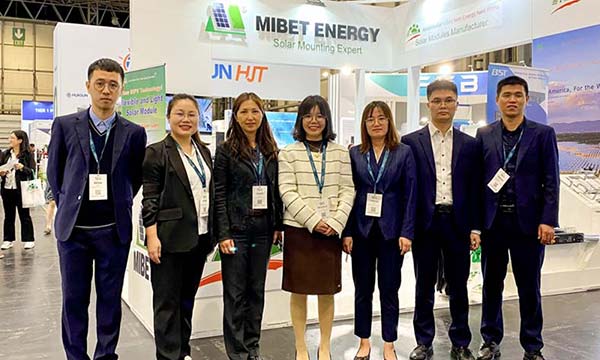 Mibet Showcases PV Racking Systems at UK Solar & Storage Exhibition 2023